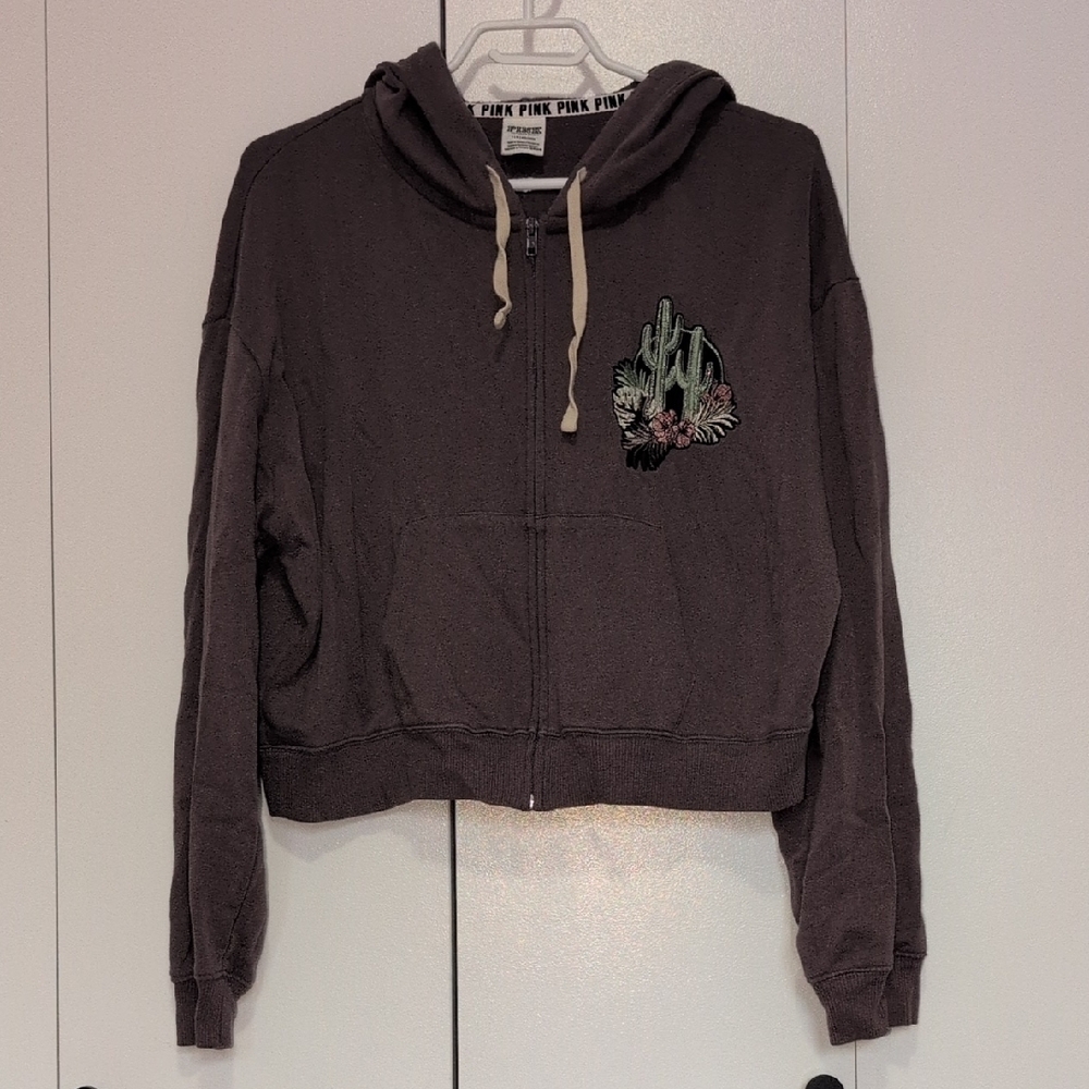 Victoria's Secret Pink Cropped Hoodie